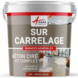 Arcane Industries - Béton ciré sur carrelage cuisine salle de bain mural sol plan de travail
