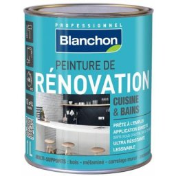 Peinture rénovation cuisine & salle de bain 1L Marron Glacé