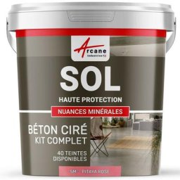 Arcane Industries - Béton Ciré Sol en Kit - Primaire et vernis de finition inclus - 5 m² (en 2
