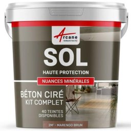 Arcane Industries - Béton Ciré Sol en Kit - Primaire et vernis de finition inclus - 2 m² (en 2