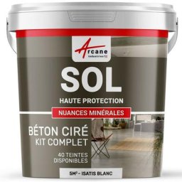 Arcane Industries - Béton Ciré Sol en Kit - Primaire et vernis de finition inclus - 5 m² (en 2