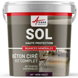 Arcane Industries - Béton Ciré Sol en Kit - Primaire et vernis de finition inclus - 2 m² (en 2