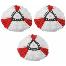 Lot de 4) têtes de vadrouille compatibles avec Vileda 2 en 1 Turbo Mop, tête de rechange,