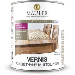Vernis Polyuréthane Multisupport - 2,5L - Brillant Incolore - Vernis Adapté à Tous Type de Support