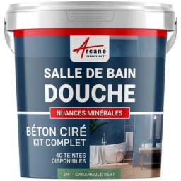 Arcane Industries - Béton ciré salle de bain douche italienne pièce d'eau kit beton cire salle de