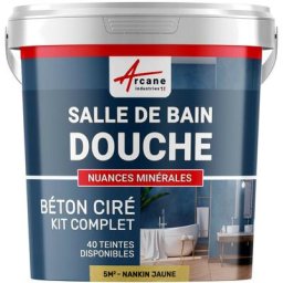 Béton ciré salle de bain douche italienne pièce d'eau KIT BETON CIRE SALLE DE BAINS - DOUCHE