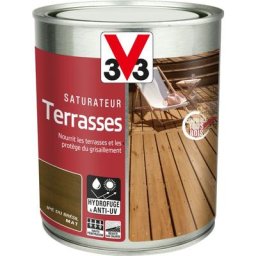 V33 - Saturateur Terrasses 1L (teinte au choix) Ton: ipe du brésil