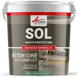 Arcane Industries - Béton Ciré Sol en Kit - Primaire et vernis de finition inclus - 10 m² (en 2
