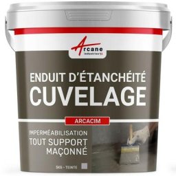 Arcane Industries - Enduit d'Etanchéité Hydrofuge - Enduit de Cuvelage pour béton, support maçonné
