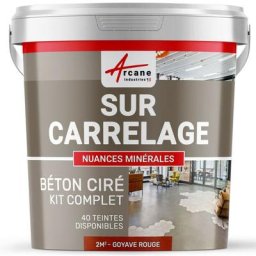 Arcane Industries - Béton ciré sur carrelage cuisine salle de bain mural sol plan de travail