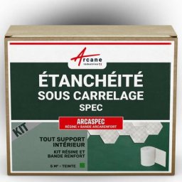 Arcane Industries - tanchéité douche salle de bain sous carrelage et béton ciré kit - 5 m² -