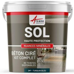 Arcane Industries - Béton Ciré Sol en Kit - Primaire et vernis de finition inclus - 2 m² (en 2