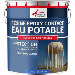 Peinture revêtement epoxy eau potable ACS cuve citerne réservoir château eau étanchéité imperméable