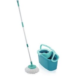 Leifheit - 55413 seau et système de lavage Réservoir unique Gris, Turquoise