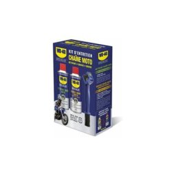 Wd-40 - Kit d'entretien chaine Moto specialist : nettoyant chaine + graisse chaine + brosse chaine