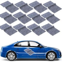 12 Pcs Nano Sparkle Cloth Multipurpose Scratch Repair Cloth Black Car Scratch Remover Cloth Magic