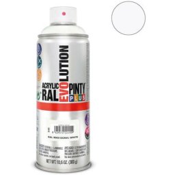 Peinture en aérosol pintyplus evolution 520cc ral 9003 blanc de sécurité