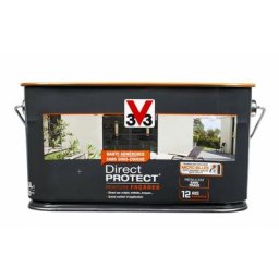 V33 - Peinture façade direct protect® mat - Ton pierre 2,5 l Finition : Mat - Ton pierre