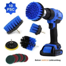 10X Set de Perceuse Brosse Accessoire Brosse de Nettoyage Perceuse pour cuisine tournevis carrelage