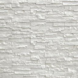 Parement imitation pierre blanc plâtre 0.82 m2 - Blanc