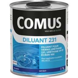 DILUANT 231 - 1L Diluant pour URETHANE 231. URETHANE VP et ECRAN 400 - COMUS - incolore
