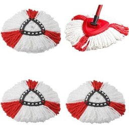 3 paquet (rouge) de recharge Balai compatible vileda Serpillère recharge/Turbo compatible vileda