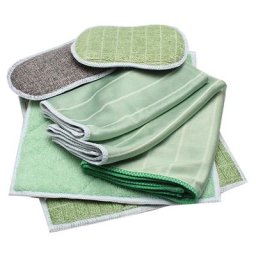 Lot de 6 Chiffons Bambou Microfibres - Nettoyer et lustrer Toutes Les Surfaces Lisses et fragiles