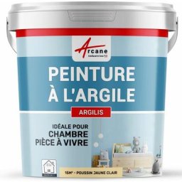 Peinture argile naturelle decoration chambre enfant argilis - 15 m² (2.5 kg en 1 couche) - Poussin