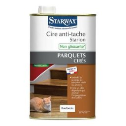 Cire Starlon anti-tache pour parquets cirés 1L (différentes teintes) Starwax Ton / Contenance: Bois