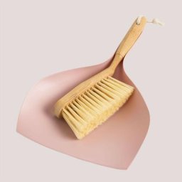 Balayette et Pelle en Bambou Reidel Sklum Rose Noisette - Rose Noisette