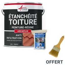 Réparation étanchéité tuile gouttière cheneau trou fissure souche cheminée ardoise ARCAFILM PACK