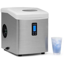 Mr. Silver-Frost Machine à glacons 150W acier 15kg - Blanc