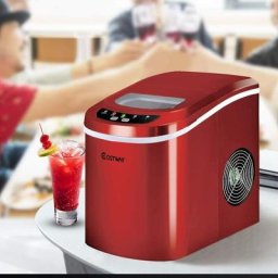 Machine à glace machine à glaçons Rouge - Costway