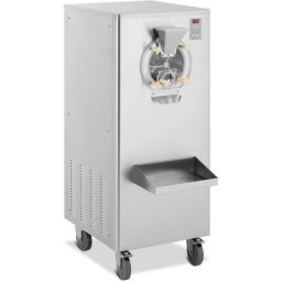 Machine à glace Gelato Sorbet sur roulettes 1500 w 15 - 22,5 l/h 1 parfum - Noir