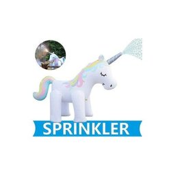 Jouets Sprinkler, Géant Arroseur Licorne Gonflable, Splash Pad Antidérapant, Jeux Plein Air