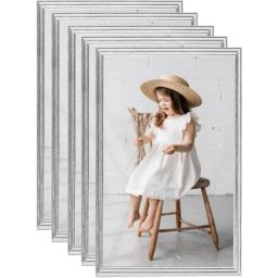 Collage de cadres photo 5 pcs de table Argenté 13x18 cm mdf Vidaxl Argent