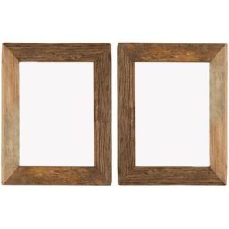 Vidaxl - Cadres photo 2 pcs 34x40cm Bois de récupération solide et verre n/a