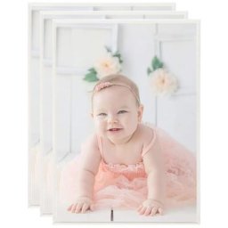 Collage de cadres photo 3 pcs de mur table Argenté 18x24 cm mdf Vidaxl Silver