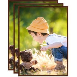 Collage de cadres photo 3 pcs de table Bronze 15x21 cm mdf Vidaxl Bronze