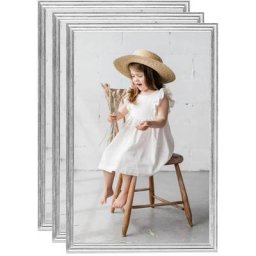 Vidaxl - Collage de cadres photo 3 pcs de mur table Argenté 70x90 cm mdf Silver