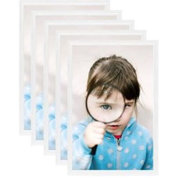 Collage de cadres photo 5 pcs de table Blanc 21x29,7 cm mdf Vidaxl Blanc