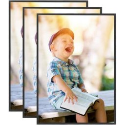 Collage de cadres photo 3 pcs de table Noir 18x24 cm mdf Vidaxl Noir