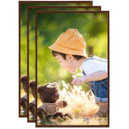 Collage de cadres photo 3 pcs de table Bronze 10x15 cm mdf Vidaxl Bronze