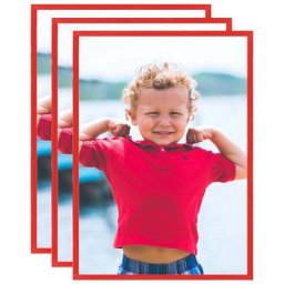Vidaxl - Collage de cadres photo 3 pcs de mur table Rouge 59,4x84 cm mdf Red