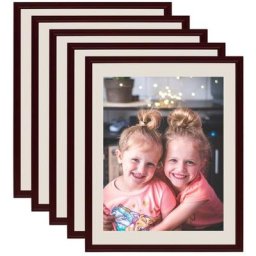 Collage de cadres photo 5 pcs de table Rouge foncé 18x24 cm Vidaxl Rouge