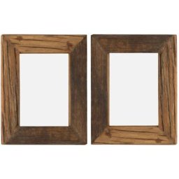Vidaxl - Cadres photo 2 pcs 25x30cm Bois de récupération solide et verre n/a
