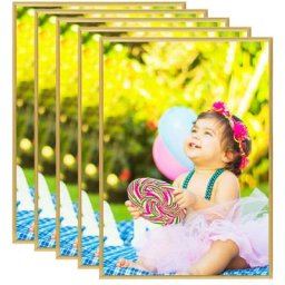 Collage de cadres photo 5 pcs de table Doré 18x24 cm mdf Vidaxl Doré