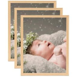 Vidaxl - Collage de cadres photo 3 pcs de mur table Chêne clair 70x90 cm Light brown