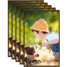 Collage de cadres photo 5 pcs de table Bronze 13x18 cm mdf Vidaxl Bronze