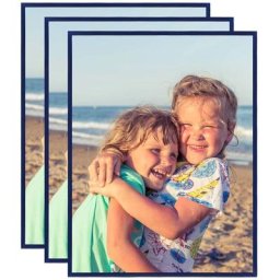 Vidaxl - Collage de cadres photo 3 pcs de mur table Bleu 50x60 cm mdf Blue